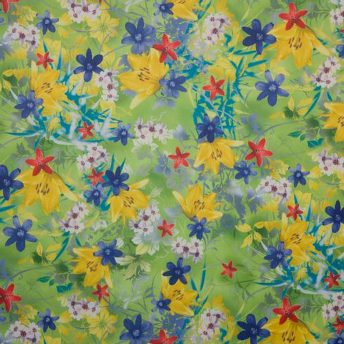 tricot met lentebloemen
