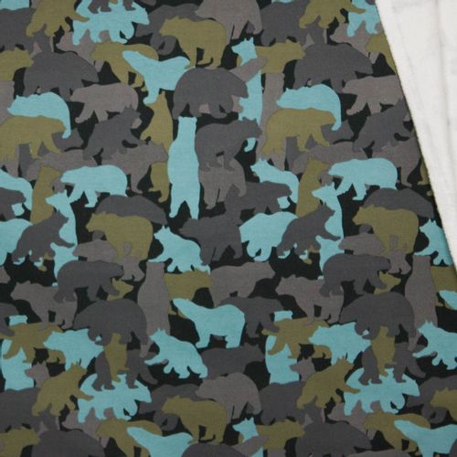 Sweaterstof camouflage beren
