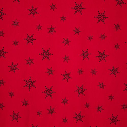 Rood tricotpaneel met kerstmotief in pailletten