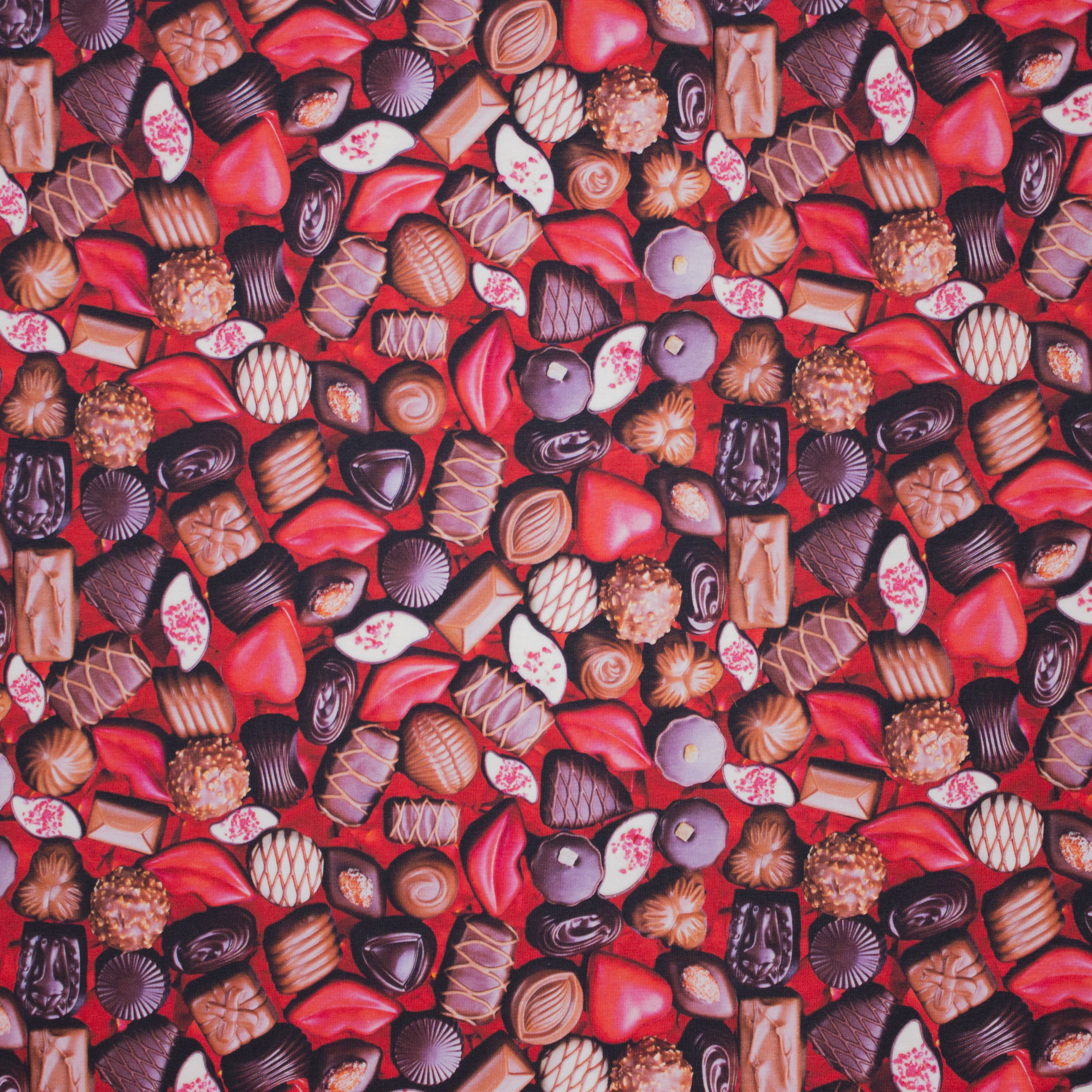 Rode tricot met pralines