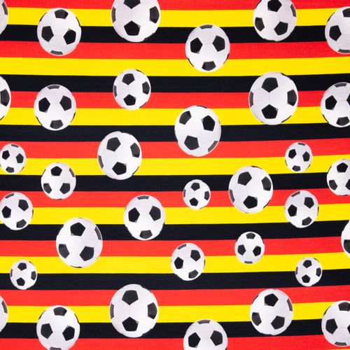 Tricot met voetbalprint en Belgische driekleur
