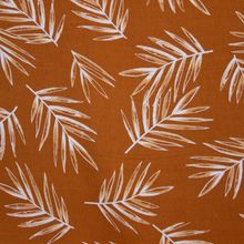 Roeste viscose linnen met palmbladeren