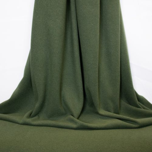 Groen breitje met gebrushte achterkant