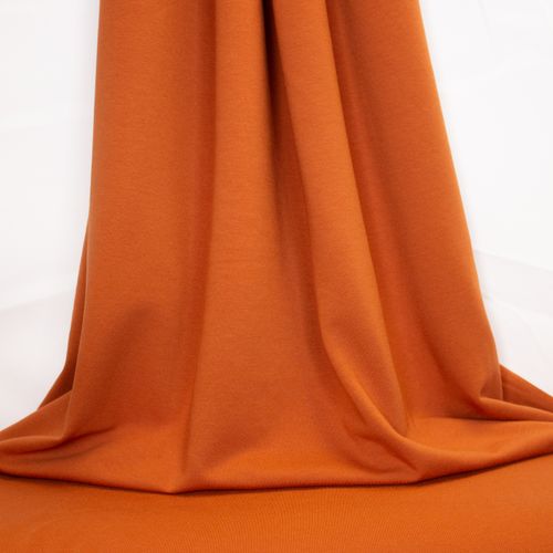 Oranje Sweater met Geruwde Achterkant