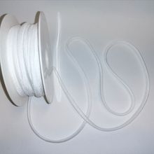 Witte super zachte elastiek voor mondmaskers van  0,5 cm breed
