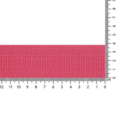 Tassenband / keperband 38 mm roze