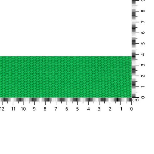 Tassenband / keperband 38 mm groen