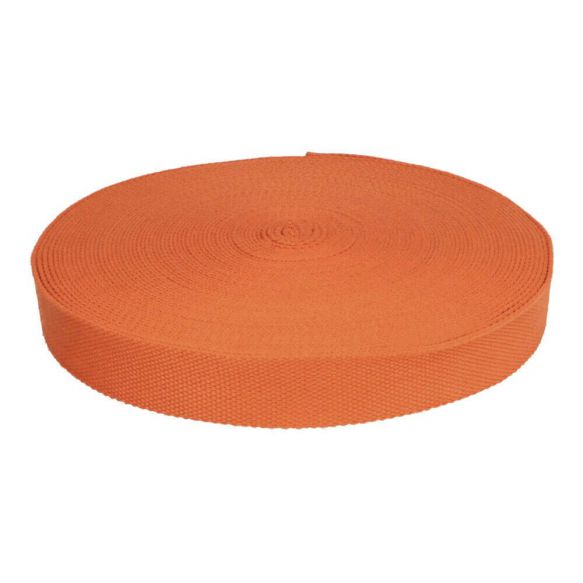 Tassenband / keperband 32 mm oranje
