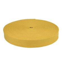 Tassenband / keperband 25 mm geel