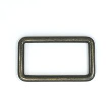 Rechthoekige ring - brons - 3 x 1,5 cm