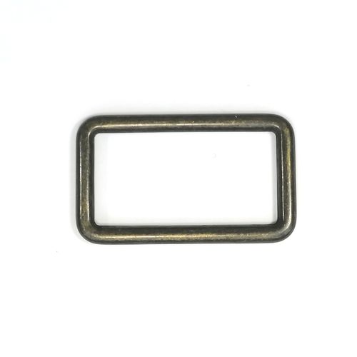 Rechthoekige ring - brons - 2,5 x 1,5 cm