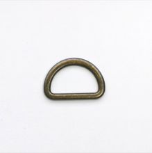 D ring - brons - 2 cm - plat