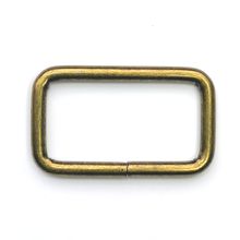 Rechthoekige ring - brons - 3,8 x 2 cm