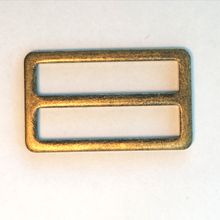 Schuifgesp - brons - 3,8 x 0,8 cm