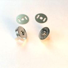 Magneetsluiting - 18 mm - zilverkleurig