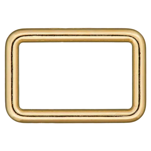 Rechthoekige ring - goudkleur - 2,5 x 1,5 cm