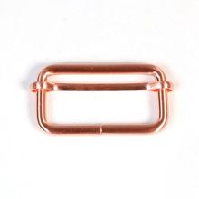 Schuifgesp - rosé goud / koper  40 x 15 mm
