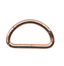 D ring - rosé goud - 25 mm