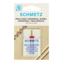 Universeel tweelingnaald - 4,0/80 - 1 stuk - Schmetz