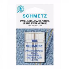 Jeans tweelingnaald - 4,0/100- 1 stuk - Schmetz