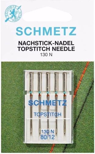 Topstitch naalden - 80/12 - 5 stuks - Schmetz
