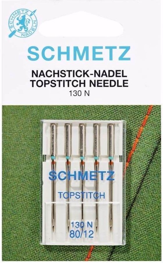 Topstitch naalden - 80/12 - 5 stuks - Schmetz