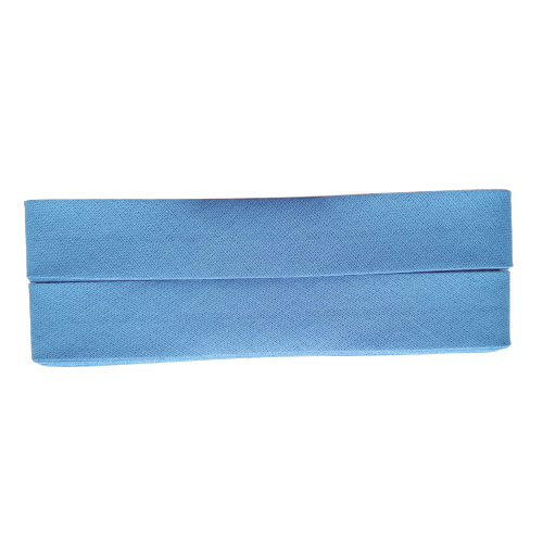 Biais - katoen 2 cm x 5 m - lichtblauw