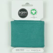 Turquoise cuff (boordstof) van Poppy