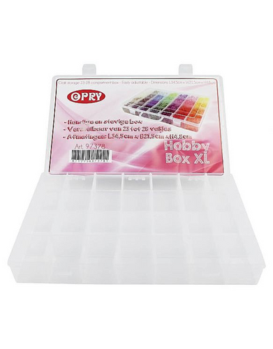 Hobby box XL - verstelbaar van 23 tot 28 vakjes - Opry