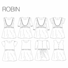 Patroon jurk (kinderen maat 92 - 152) - 'Robin' van Iris May