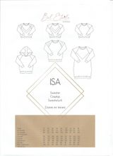 Patroon sweater, croptop en sweaterjurk voor dames en tieners - 'Isa' van Bel' Etoile