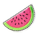 Applicatie - watermeloen - 3 x 5,5 cm