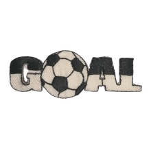 Applicatie - voetbal 'goal' - 7 x 2,5 cm