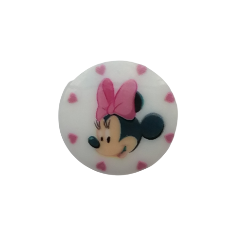 Knoop Minnie Mouse - 15 mm