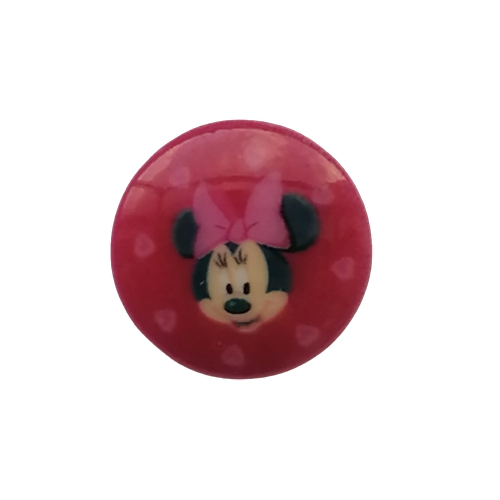 Knoop Minnie Mouse - 15 mm