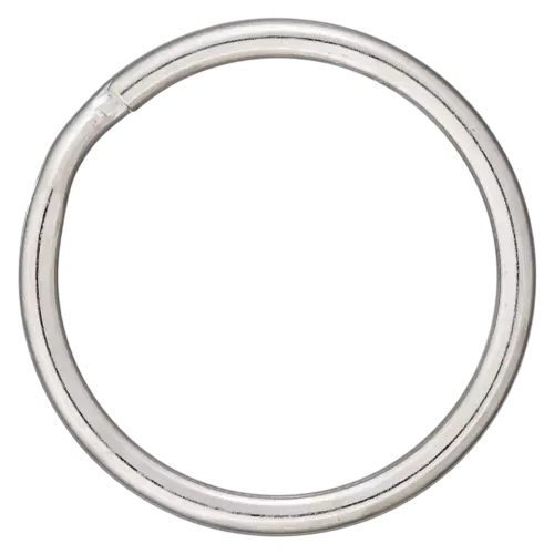 O ring met opening / sleutelring - zilver kleur - 25 mm