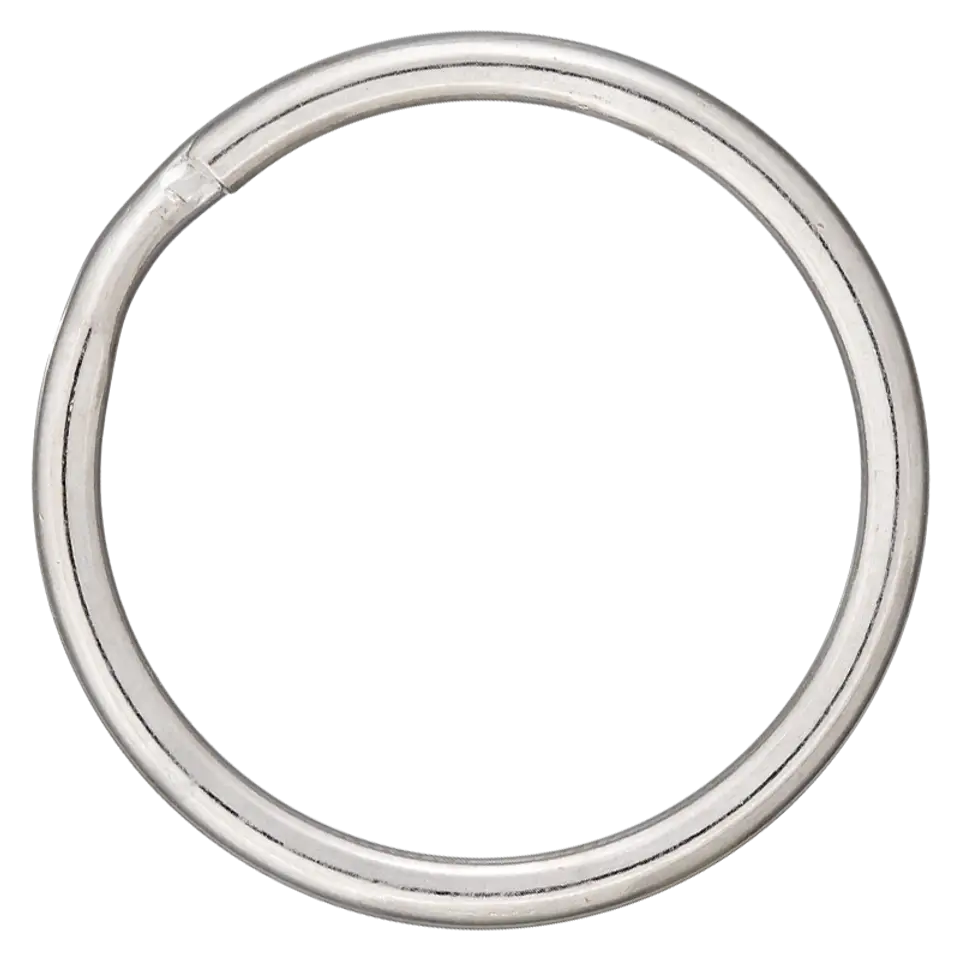 O ring met opening / sleutelring - zilverkleur - 25 mm