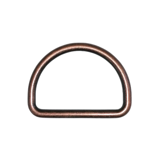 D ring - oud koper - 30 mm