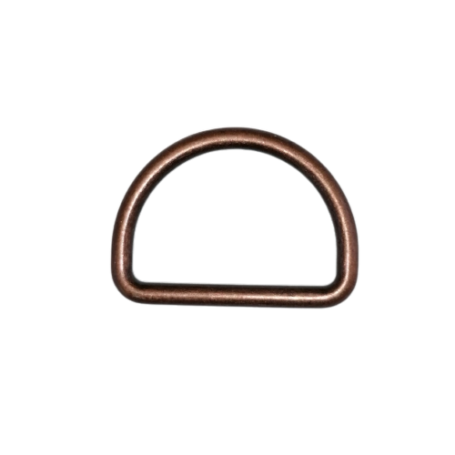 D ring - oud koper - 25 mm - stoffen van leuven