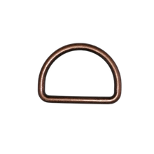 D ring - oud koper - 25 mm
