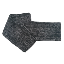 Zwarte cuff (boordstof) met zilveren glitter - 1,2 m