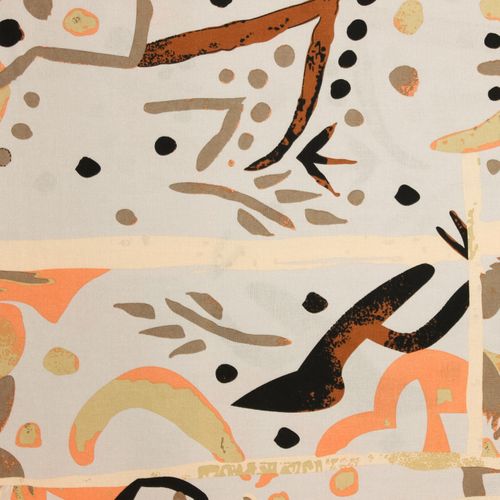Viscose linnen met abstract patroon van Stitched By You - stoffen van leuven