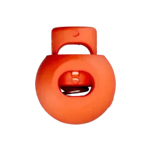 Koordstopper plastic rond 20 mm - oranje