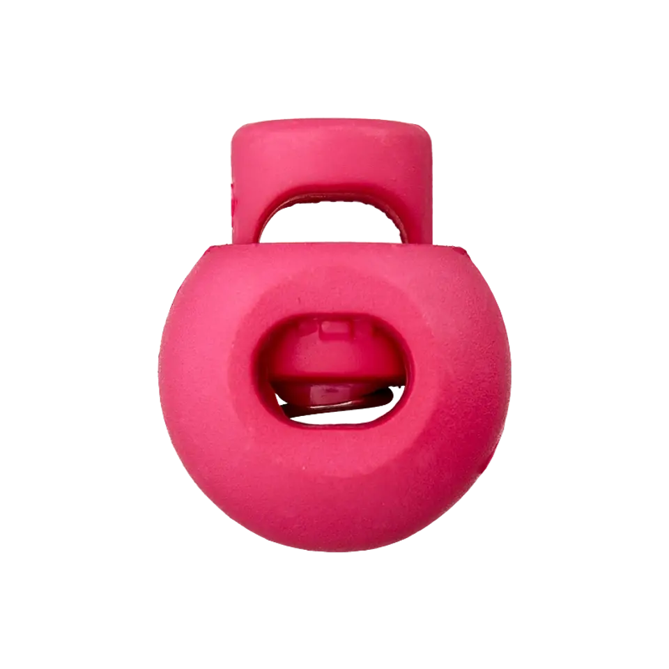 Koordstopper plastic rond 20 mm - fuchsia roze