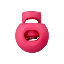 Koordstopper plastic rond 20 mm - fuchsia roze