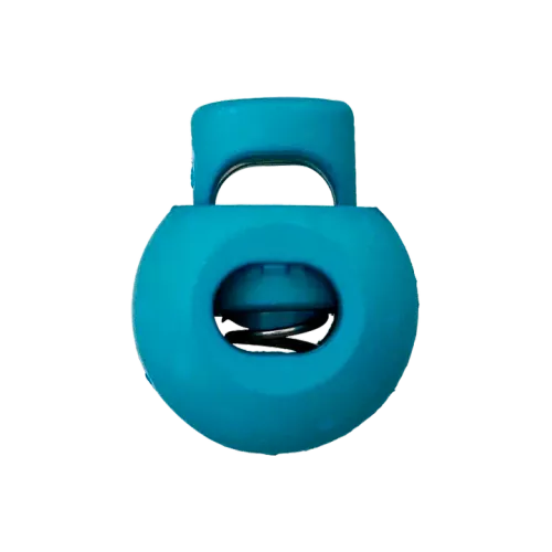 Koordstopper rond 20 mm - donker turquoise blauw