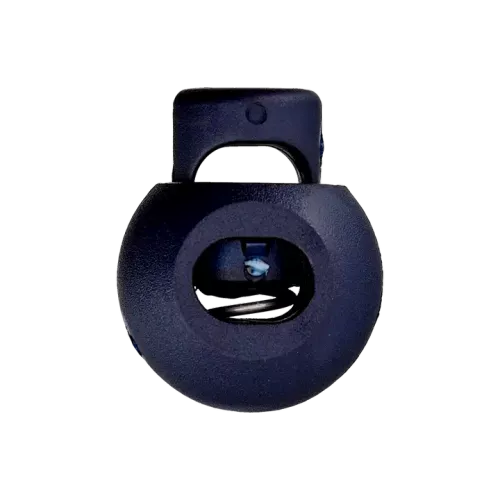 Koordstopper plastic rond 20 mm - donkerblauw - stoffen van leuven