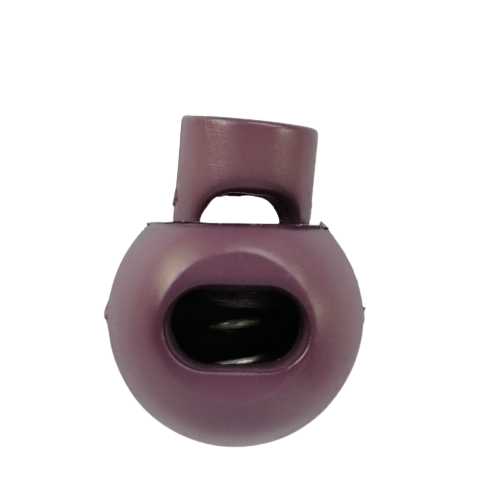 Koordstopper plastic rond 20 mm - paars / aubergine