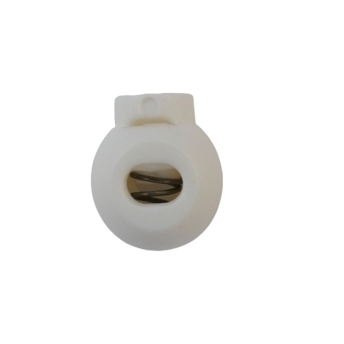 Koordstopper plastic rond 15 mm - wit - stoffen van leuven