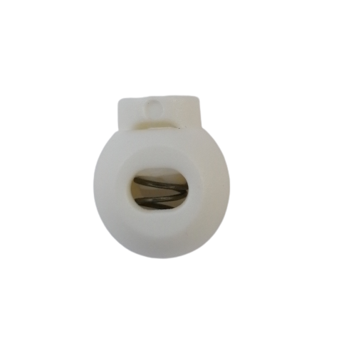 Koordstopper plastic rond 15 mm - wit